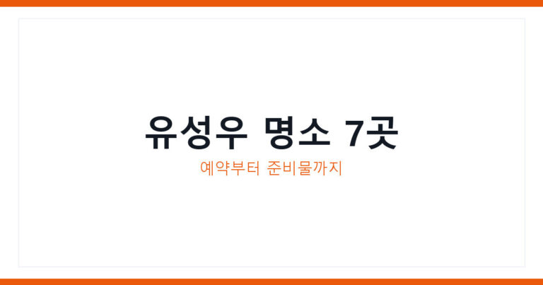 밤하늘 유성우 여행지