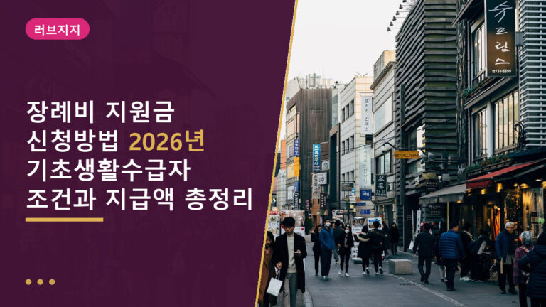 장례비 지원금