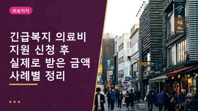 긴급복지 의료비 지원