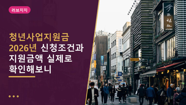 청년사업지원금