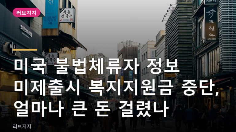 불법체류자 정보 미제출