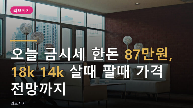 오늘 금시세