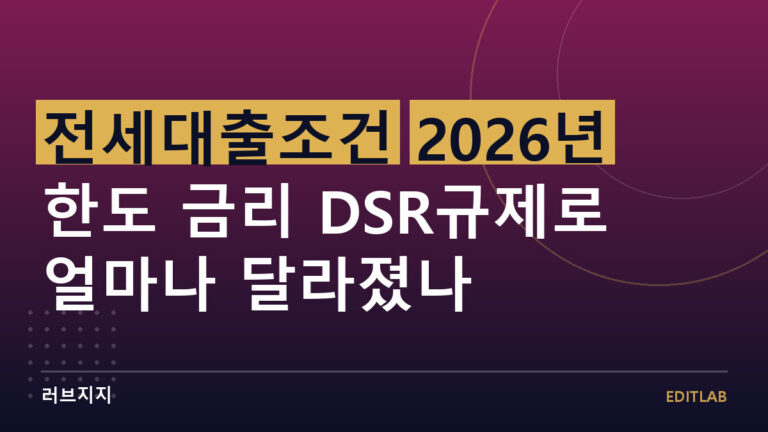 전세대출조건