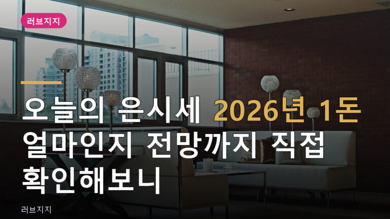 오늘의 은시세