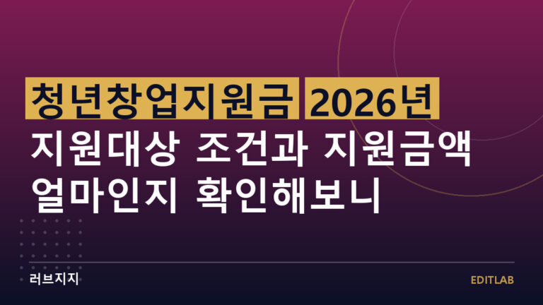 청년창업지원금