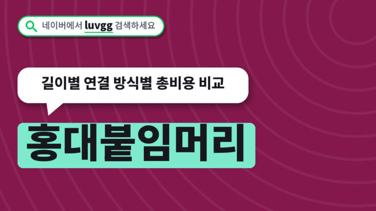 홍대붙임머리