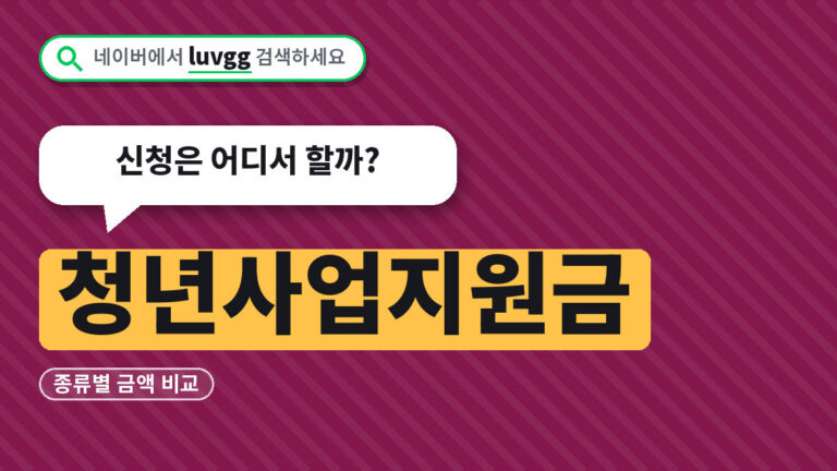 청년사업지원금